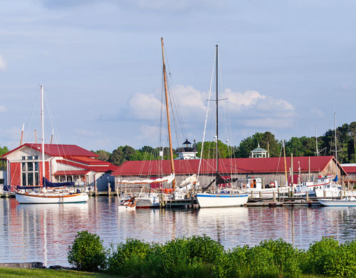 Chesapeake Bay Maritime Museum and marina
